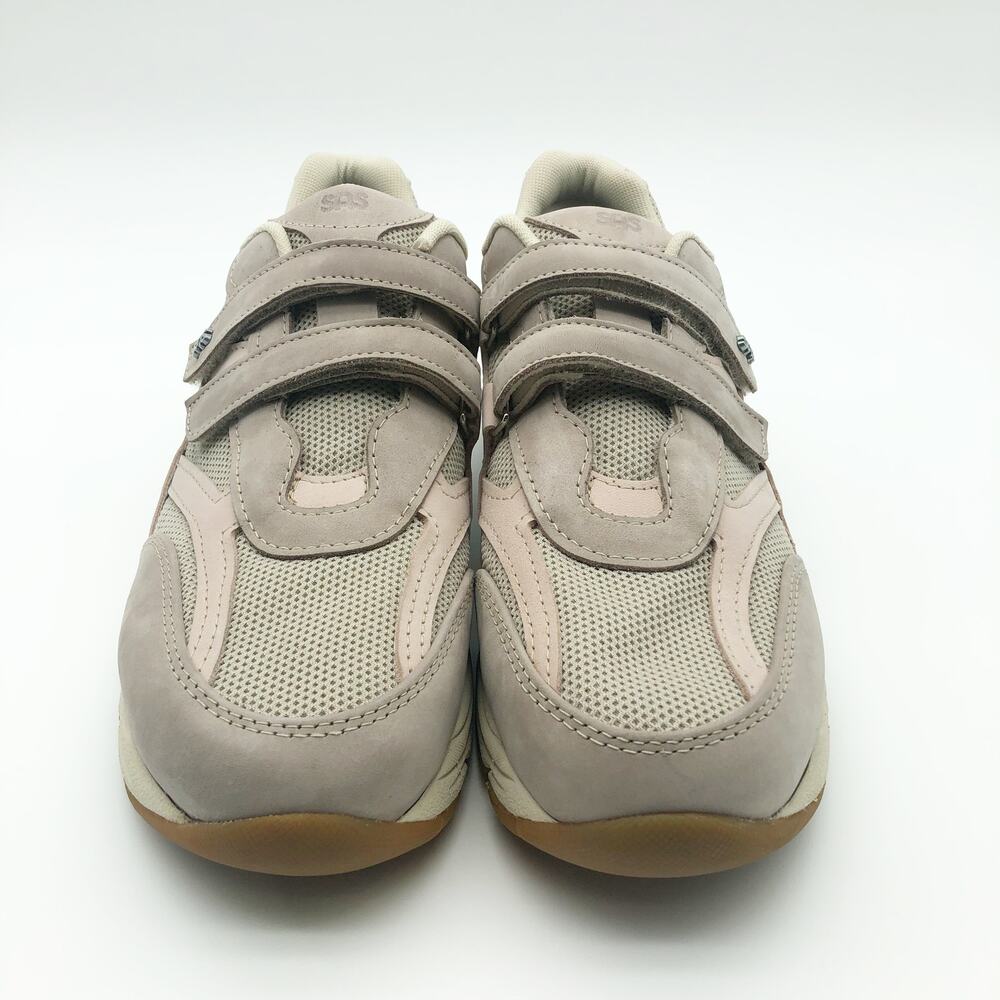 SAS Womens TMV - EZ Strap Sneakers Size 5.5 WW Taupe Pink Leather NIB - Picture 4 of 10